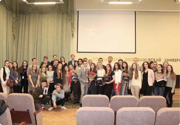 Guests and award recipients at the Student of the Year ceremony